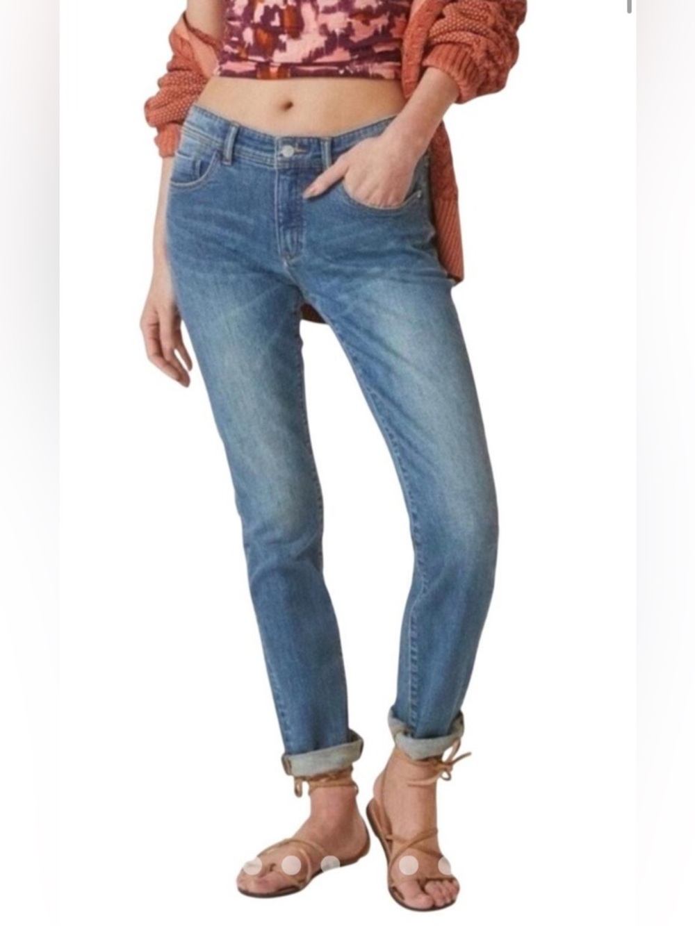 Anthropologie Pilcro and the Letterpress Slim Boyfriend Jeans Western Size 25 - Picture 7 of 16